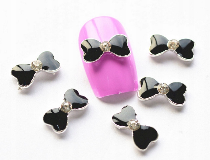 

Ozdoba do paznokci Broszka 3D kokardka black 11