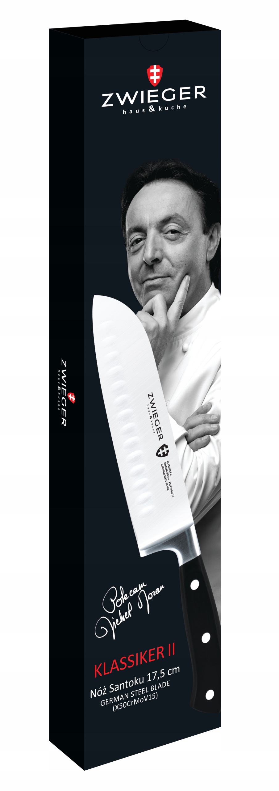 

Zwieger Nóż Codzienny Santoku Stalowy Ostry 17,5CM