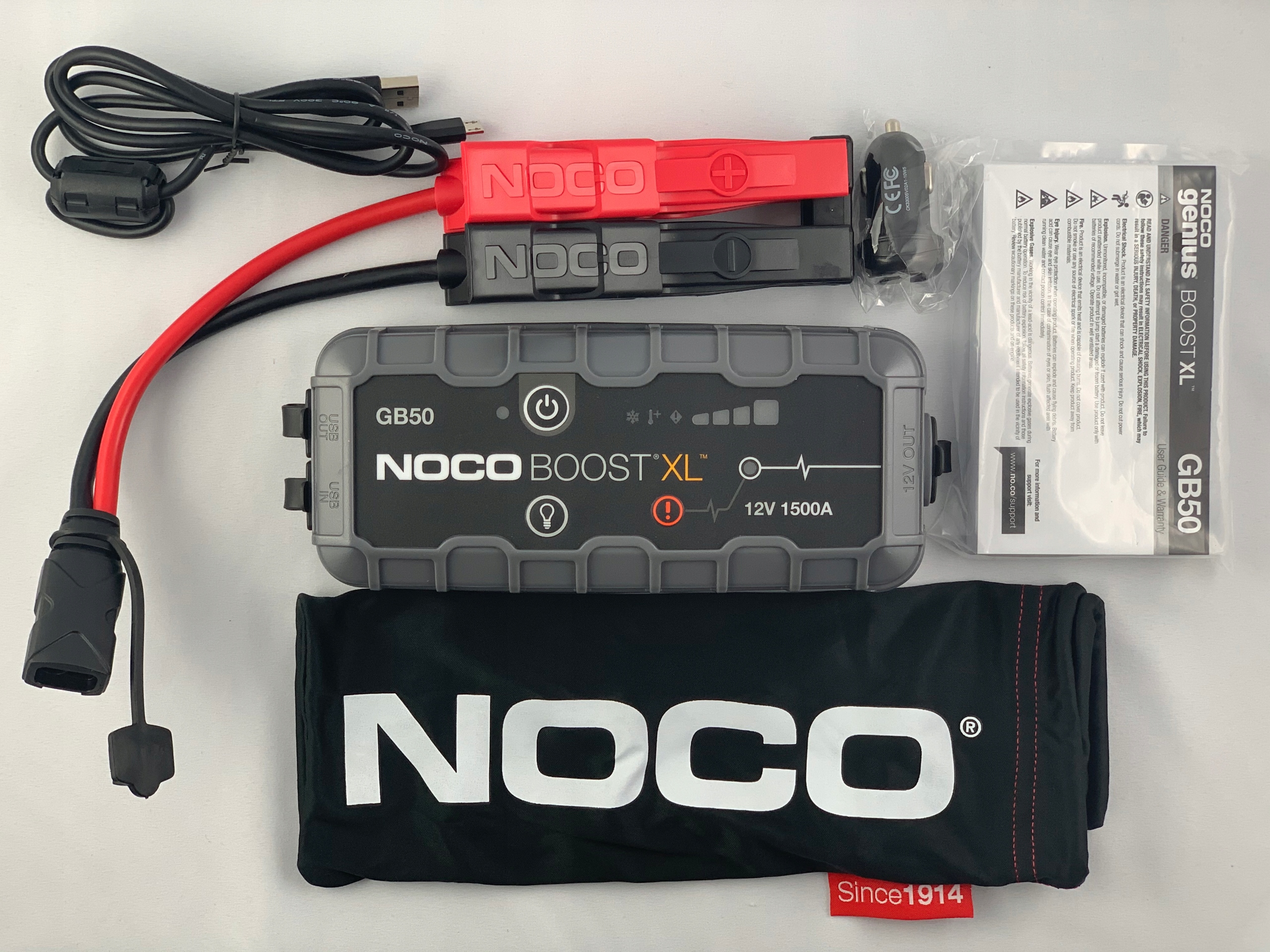 NOCO GB50 JUMP STARTER 12V 1500A POKROWIEC