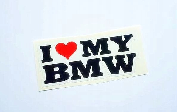 

Naklejka I Love My Bmw