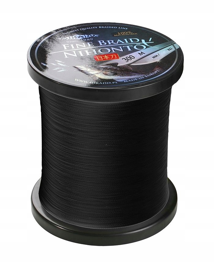 Plecionka 0,06 Mikado Nihonto 4x 4splotowa Czarna 300m uniwersalna