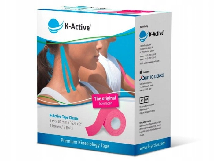 

Tape K-active Nitto Denko Kinesio tejp Różowa