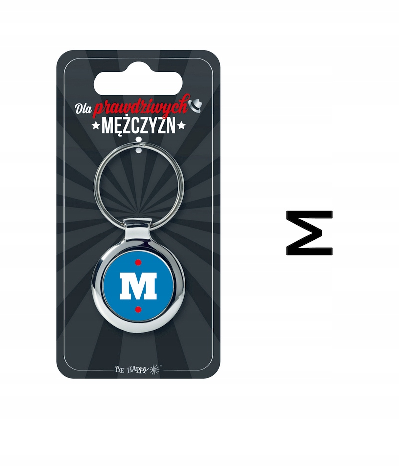 

Brelok metalowy "M"