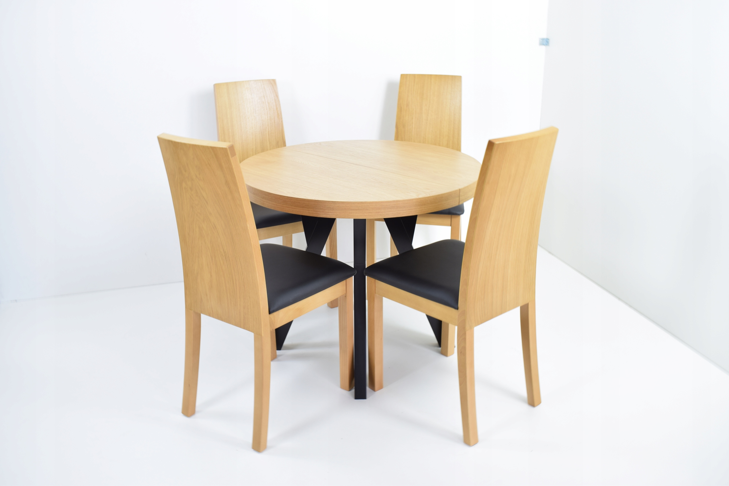 STÓŁ OKRĄGŁY S-3 SL-NCZ 100/2X50 ROZKŁADANY Głębokość mebla 100 cm