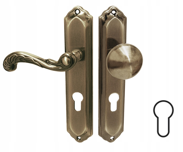 

Klamko gałka stała Retro patyna 72mm wersja lewa