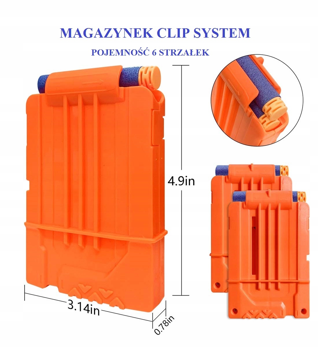 AKCESORIA PREMIUM DO NERF KAMIZELKA MAGAZYNKI 24H Bohater Inny