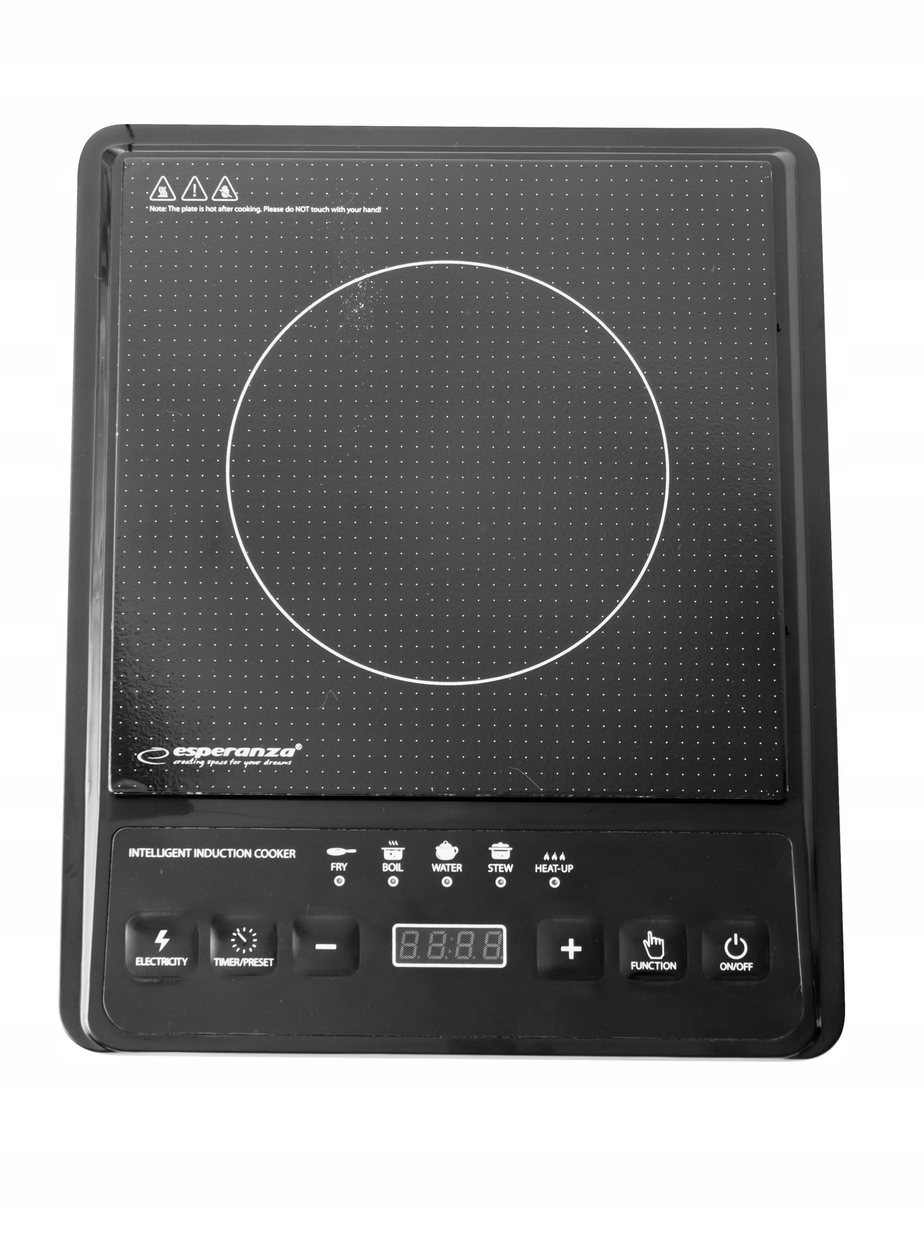 Kuchenka Płyta Indukcyjna jednopalnikowa wolnostoj Szerokość produktu 36 cm