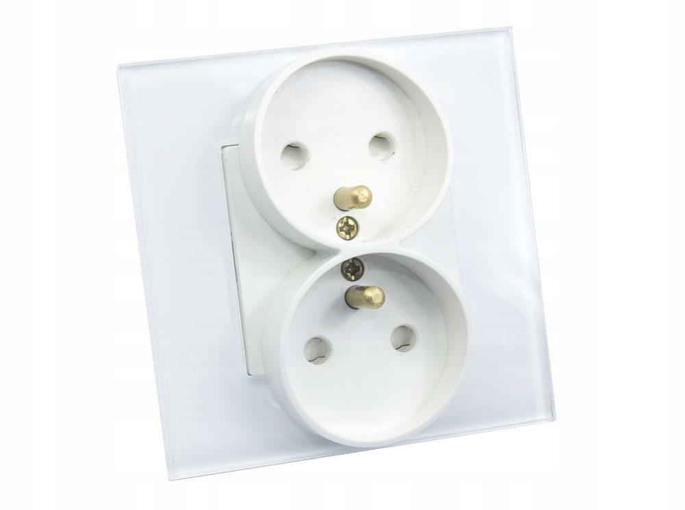 B-LINE GNIAZDO ELEKTRYCZNE SZKLANE SZKŁO PODWÓJNE Rodzaj gniazda ścienne