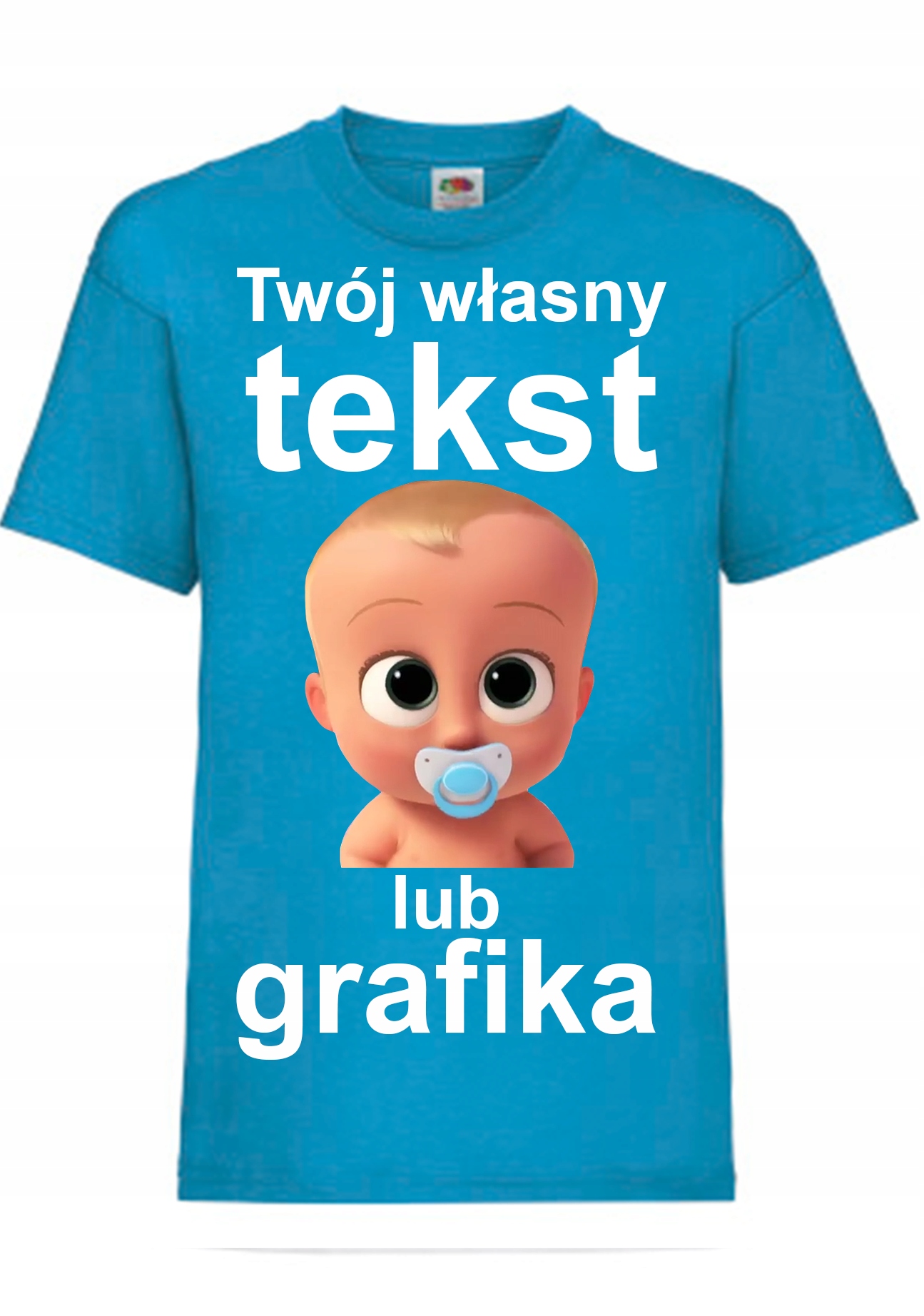 

Koszulka Jasnoniebieska Z Własnym Nadrukiem 104CM