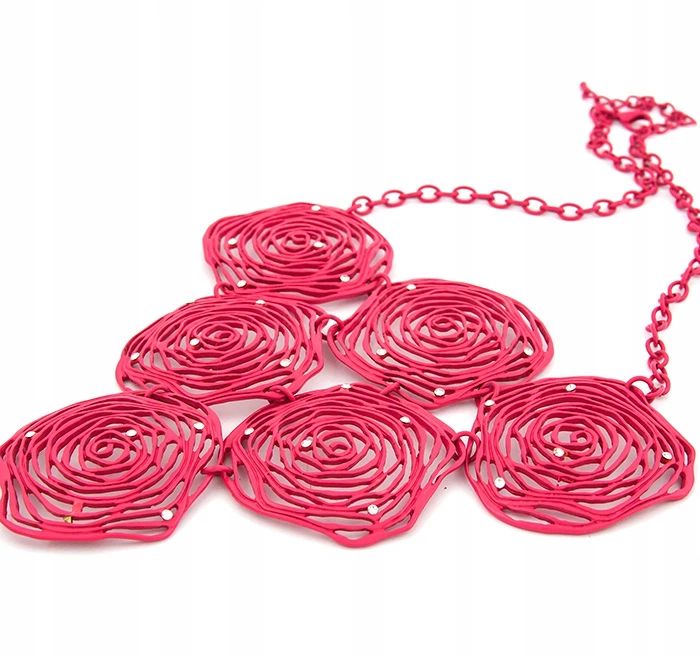 NASZYJNIK ROSES AMARANT Kolor dominujący róże i fiolety