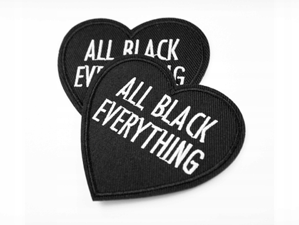 

naszywka All Black Everything czarna soft goth