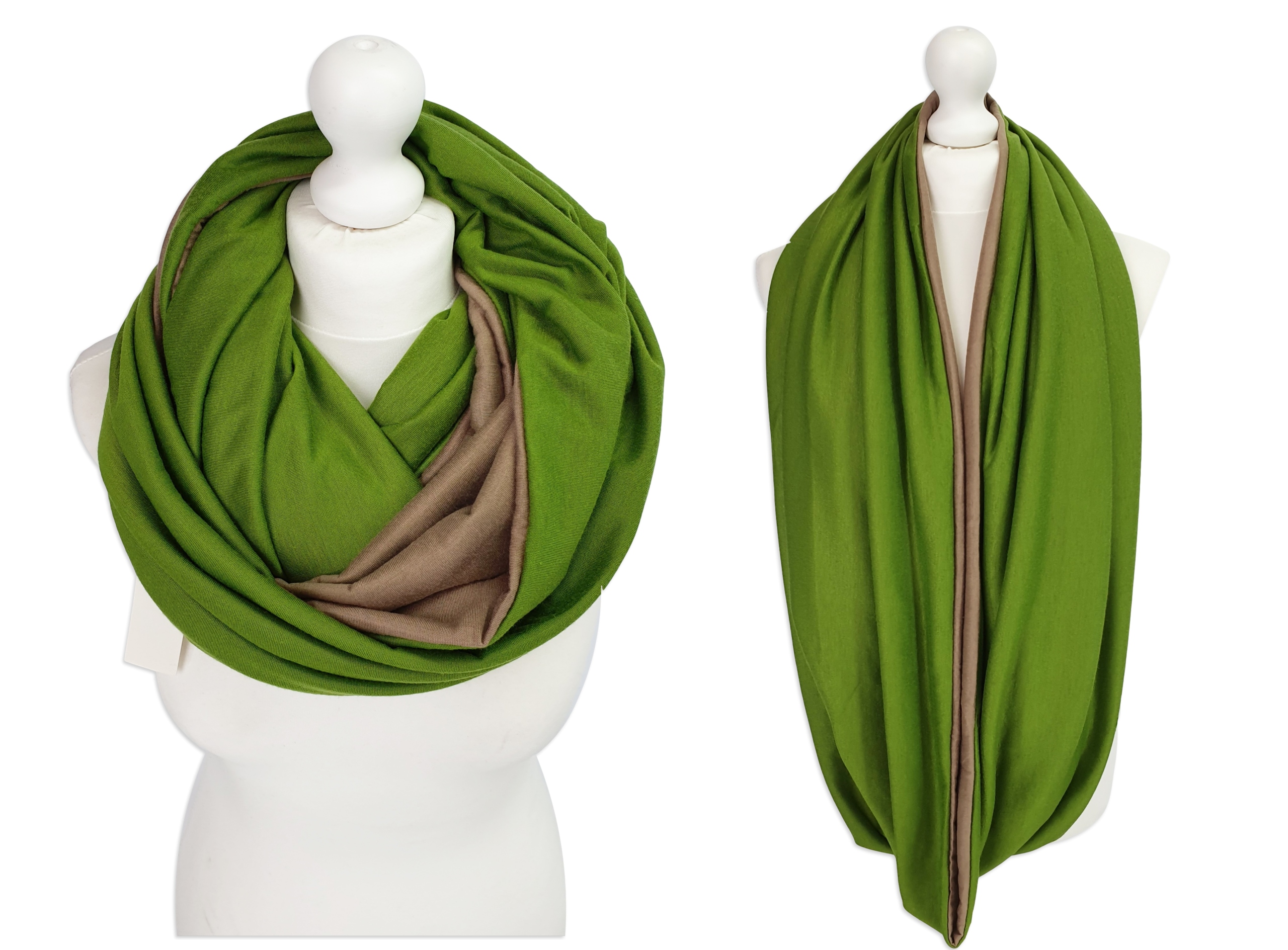 

Duży Podwójny Komin Szal Tuba Bawełniany Handmade