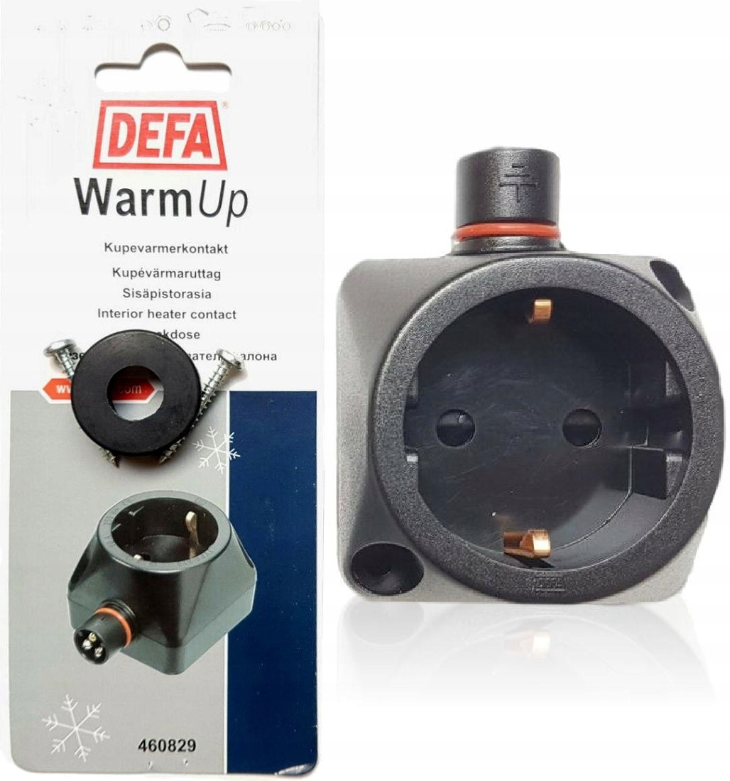 DEFA 460829 РОЗЕТКА 230V ДЛЯ ОБОГРЕВАТЕЛЕЙ САЛОНА