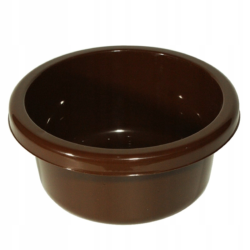 

Miska okrągła plastikowa mała 4L 26cm brązowa