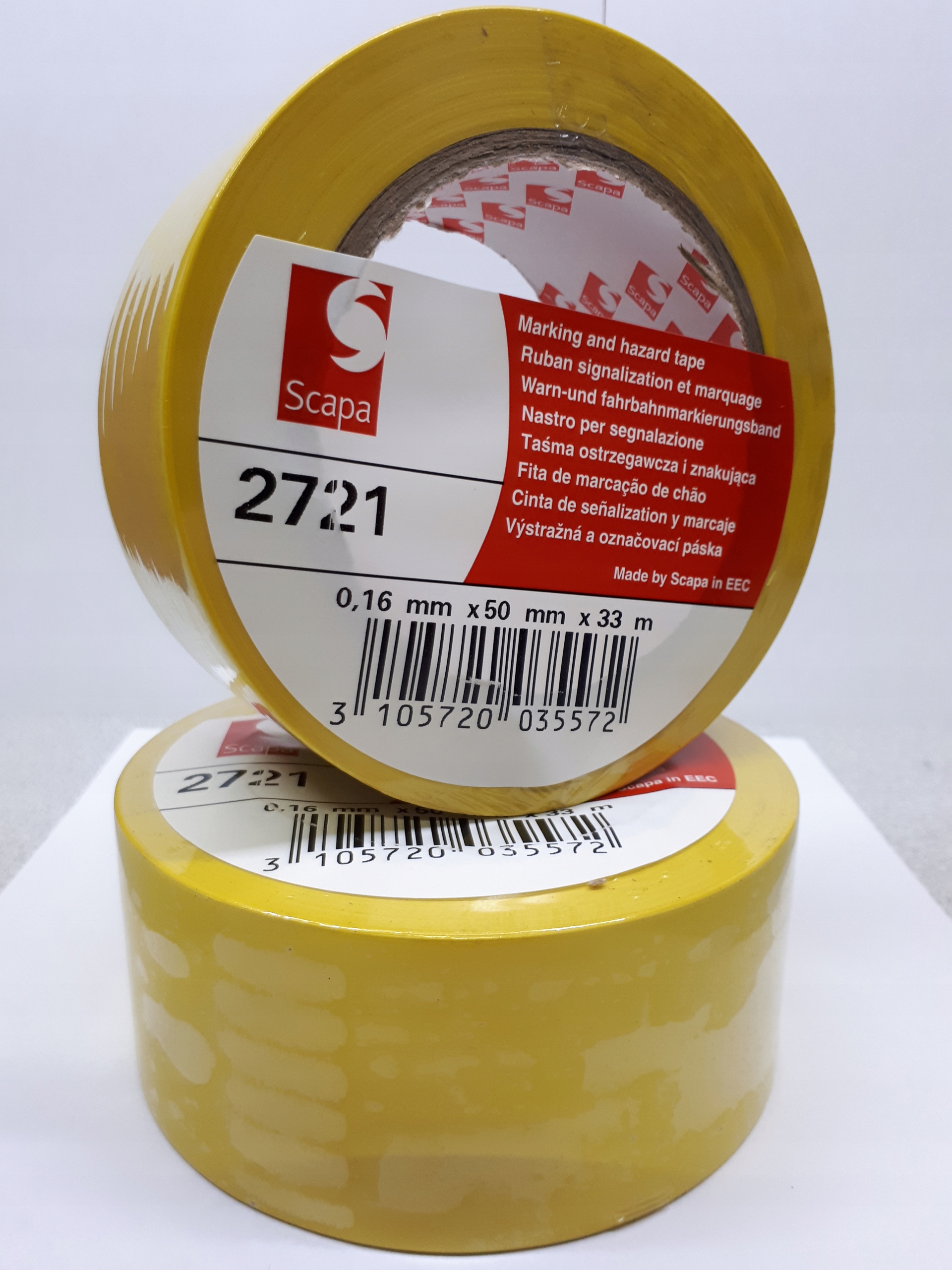 

Taśma Ostrzegawcza Oznaczeniowa Żółta 50/33 Scapa