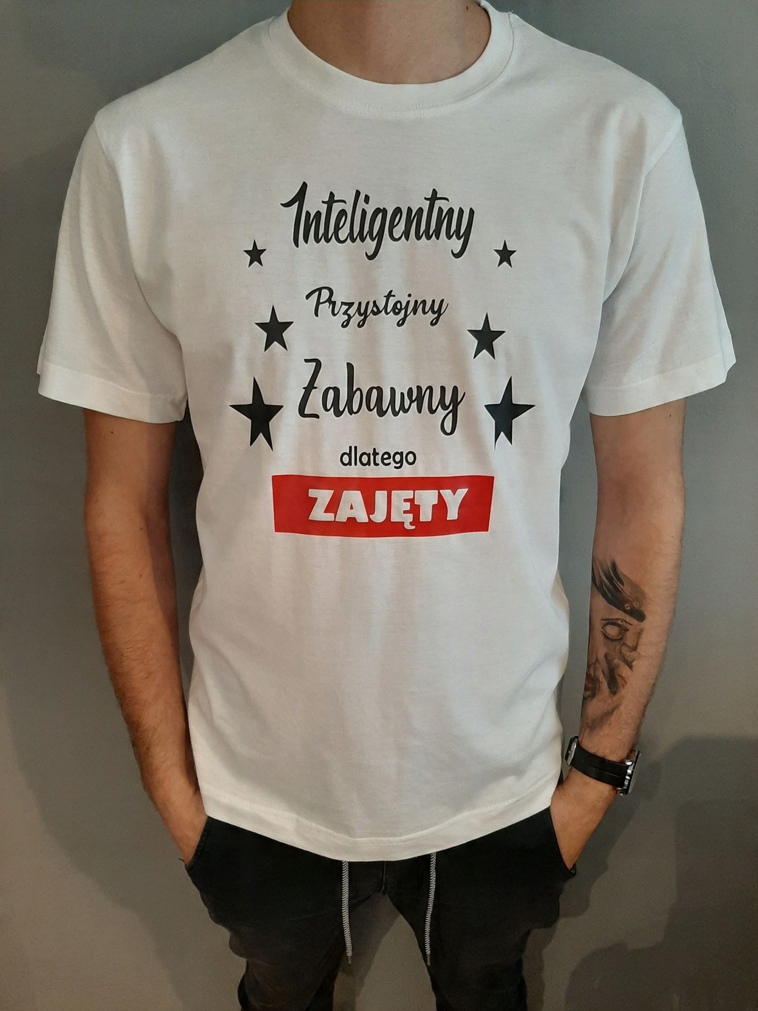 

Koszulka Inteligentny Przystojny Zabawny Zajęty XL
