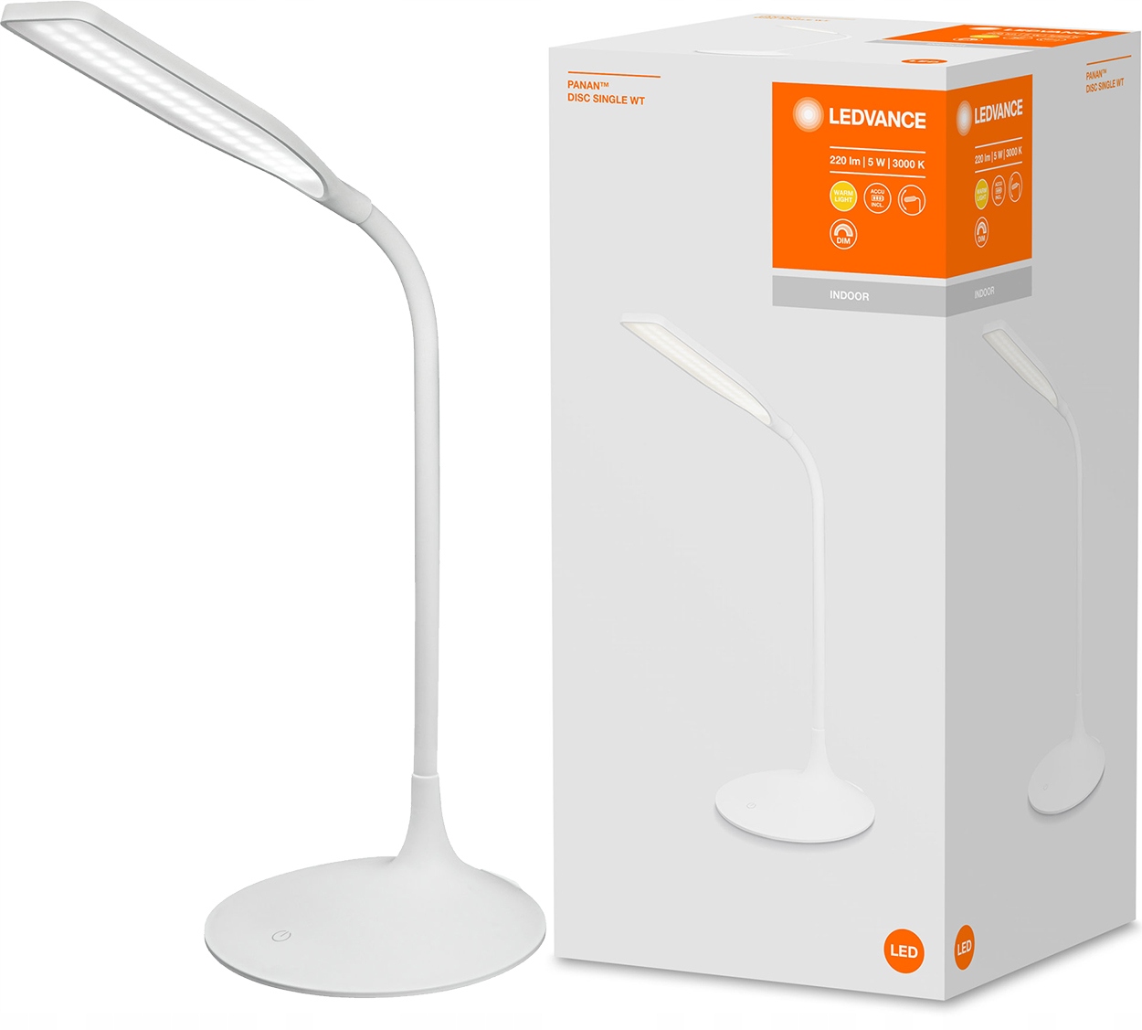 

Lampka Biurkowa Nocna Led 5W 3000K Usb Ledvance