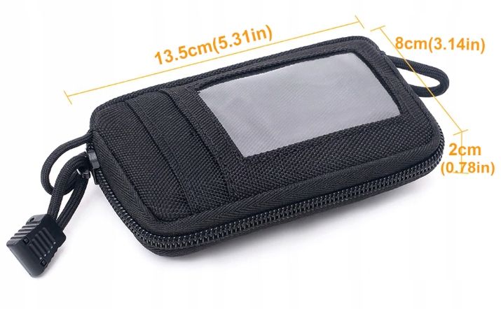 SASZETKA BIODRÓWKA CZARNY PORTFEL ETUI FUTERAŁ Typ saszetka