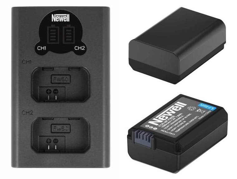 

2 baterie Newell NP-FW50 do Sony A7 II + ładowarka