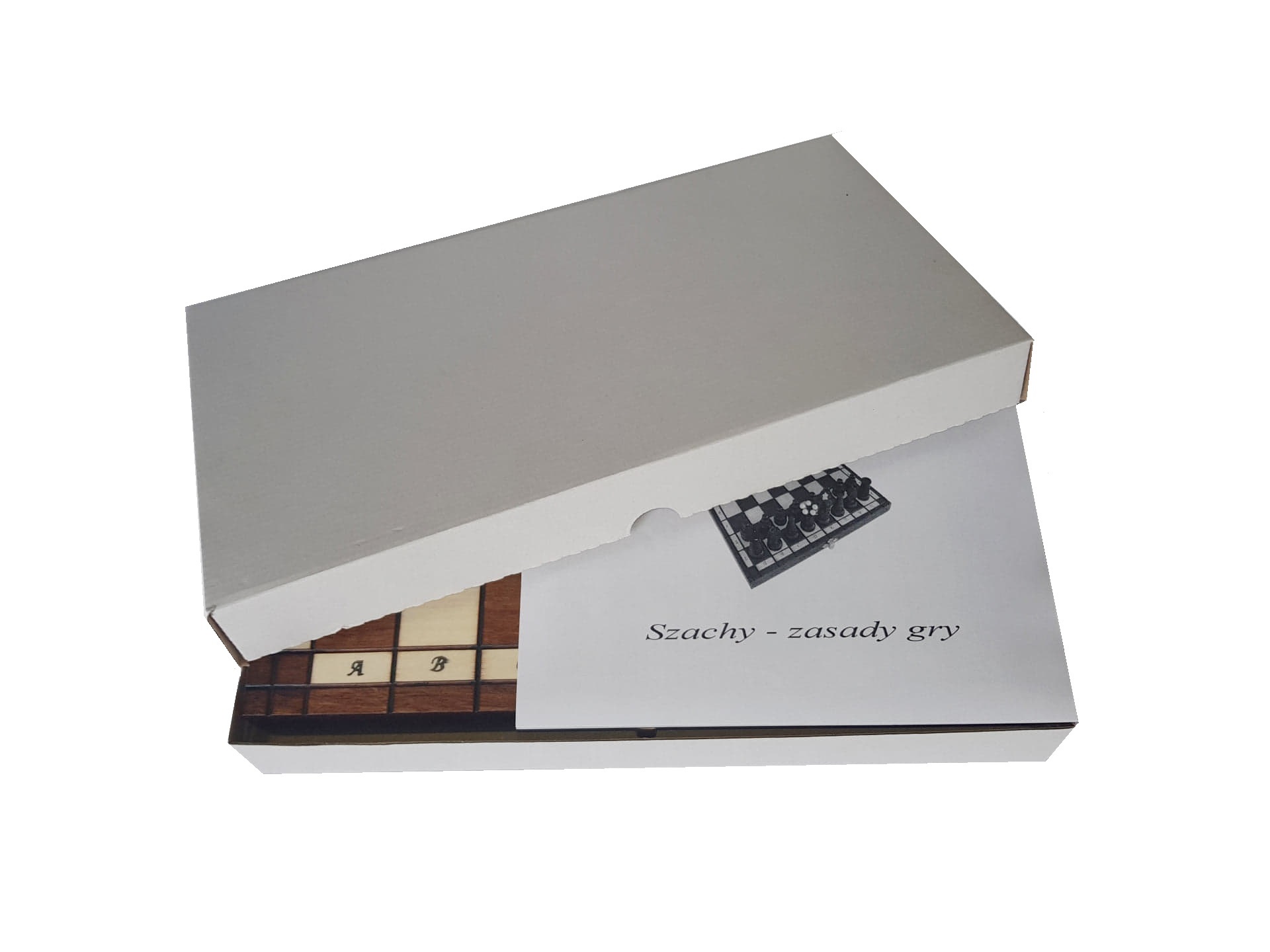 SZACHY DREWNIANE KRÓLEWSKIE 31X31 CM GRA PLANSZOWA TOWARZYSKA DLA 2 OSÓB Stan opakowania oryginalne