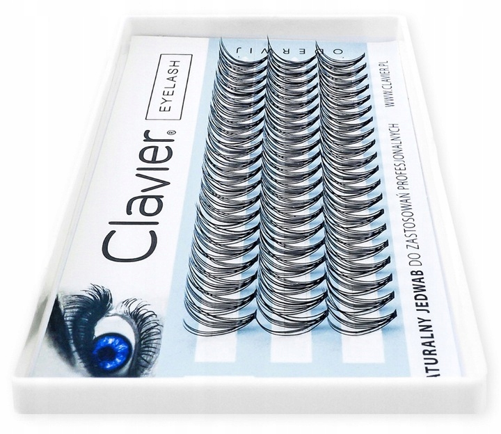 

Kępki Rzęs Clavier Jedwabne Naturalne 13mm