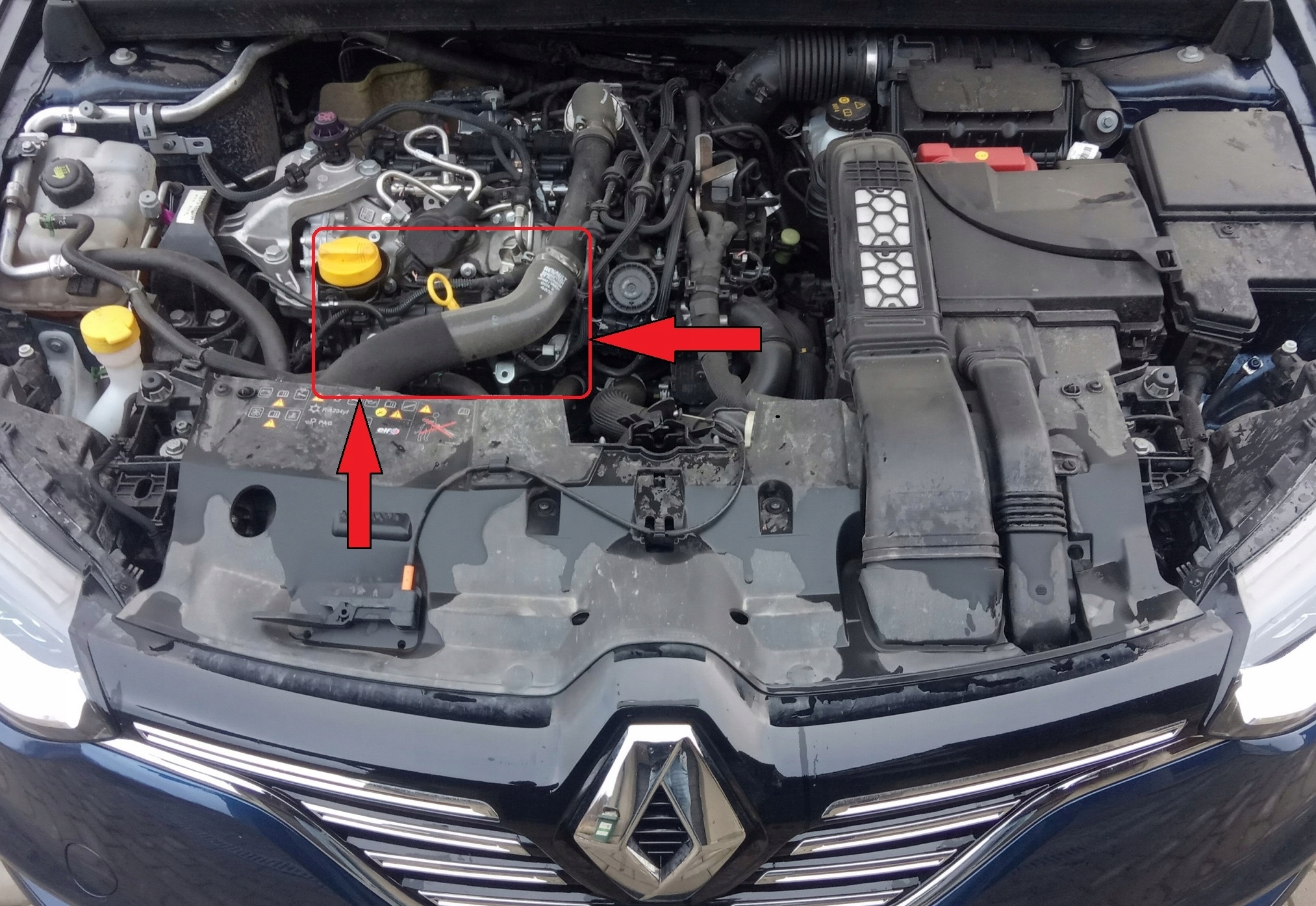 шланг труба интеркулера renault 144609994R