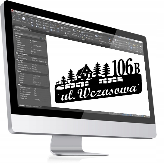 NUMER NA DOM Z OBRAZKIEM - wg wytycznych Klienta