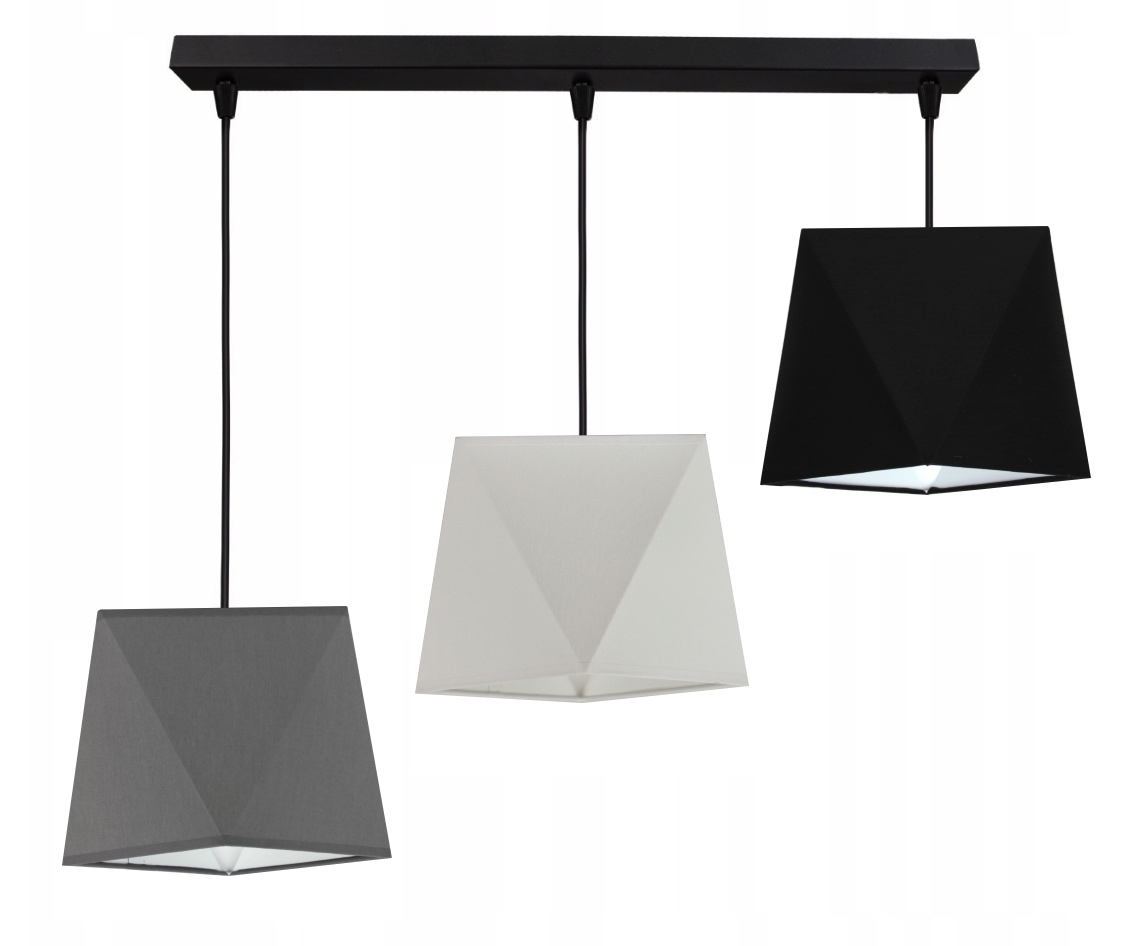 

Lampa Wisząca Sufitowa Żyrandol Abażur Diament Led