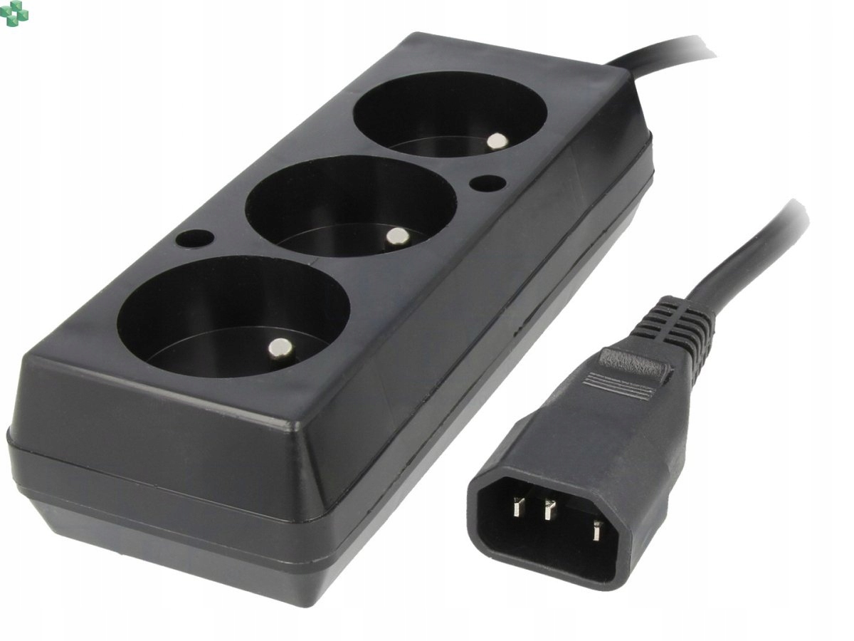 Przedłużacz UPS z trzykrotnym gniazdem