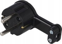 

Wtyczka WT-16 ultra płaska czarna