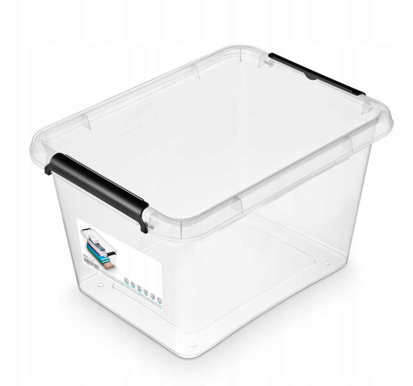 

Pojemnik Pudełko Kosz Z Pokrywą Plastik 15,5L 1552