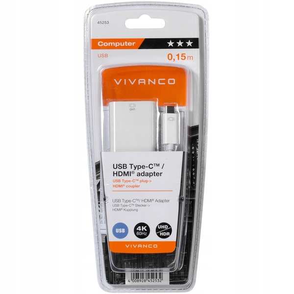 

Adapter Mhl Usb-c/hdmi 4K/60Hz Uhd/hdr Sklep W-wa