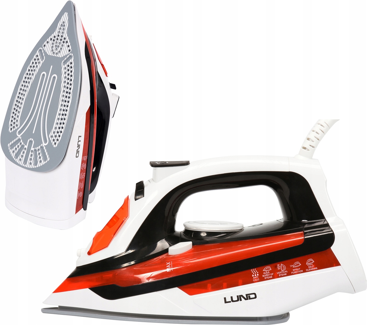 

Żelazko Parowe 2800W Stopa Ceramiczna Mocne Lund