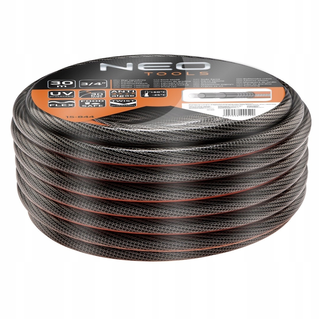 

Neo Wąż Ogrodowy 6-WARSTWOWY 30BAR 3/4'' 30M