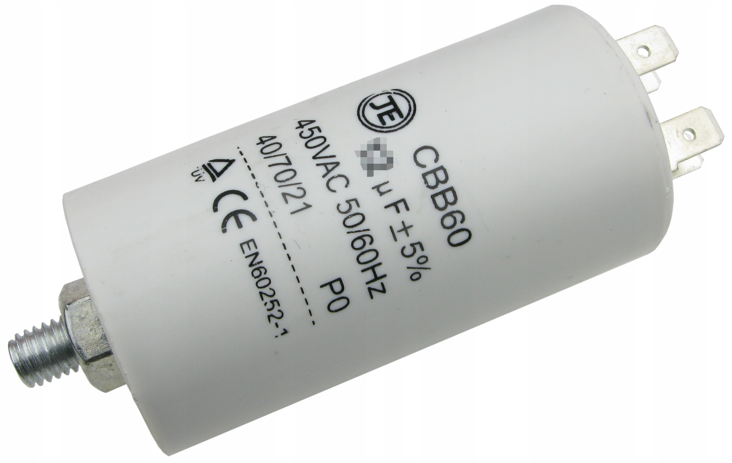 Kondensator silnikowy 1uF/450V konektory /0618