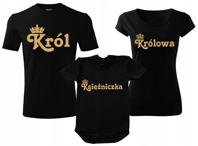 

Zestaw koszulek dla rodziny Mama Tata Syn Córka