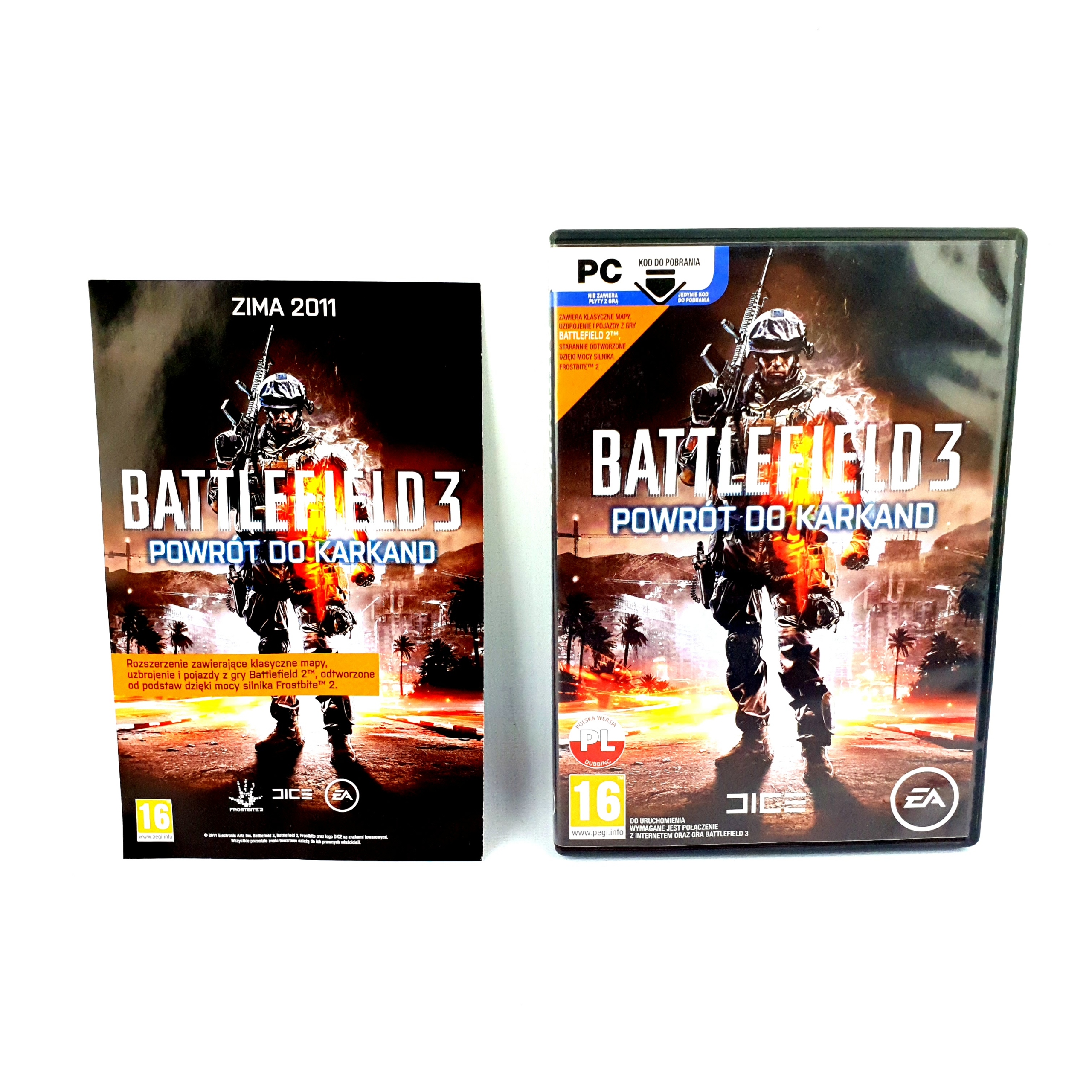BATTLEFIELD 3 POWRÓT DO KARKAND PUDEŁKO BEZ GRY PL