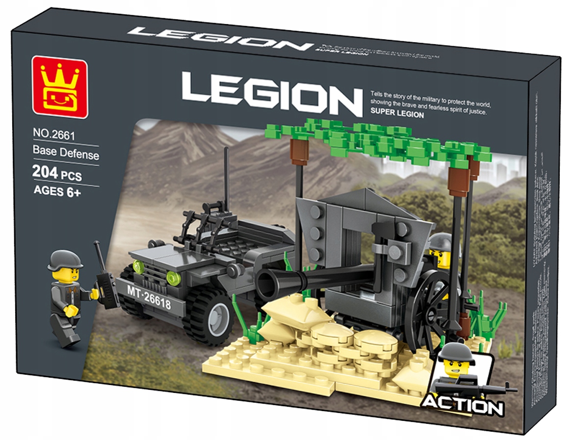 

Klocki Wange Army Obrona Bazy 204el