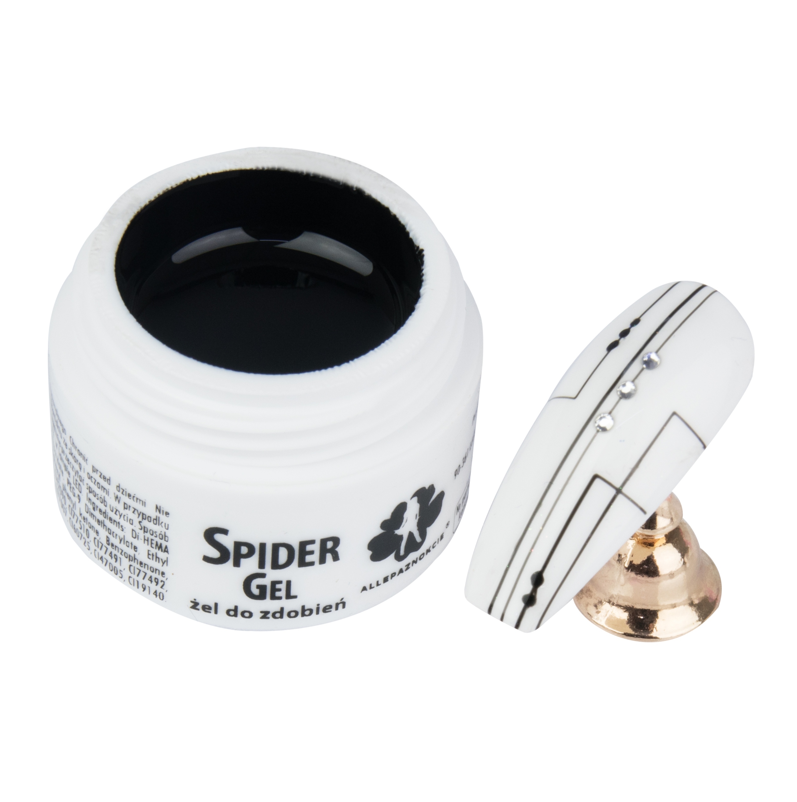 

Spider Gel Żel Do Zdobień Czarny Black 3ML