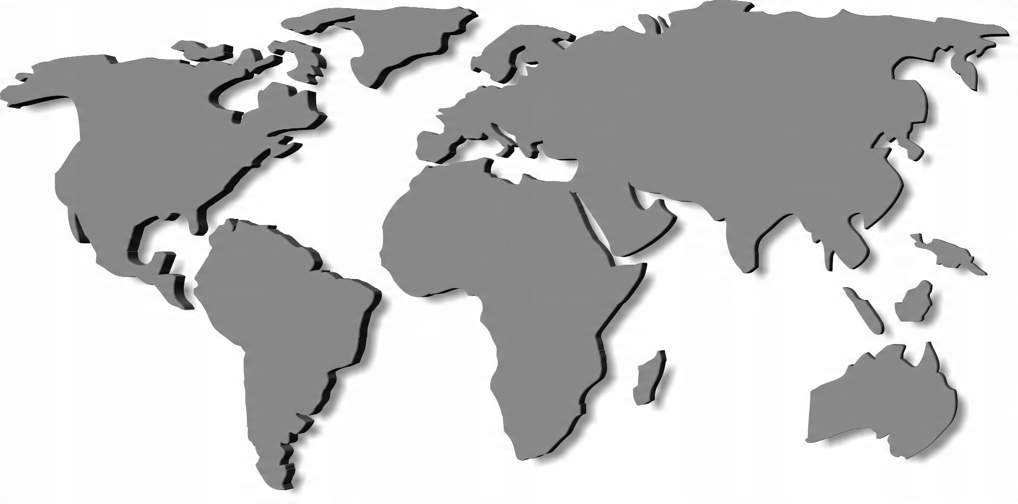 

Mapa świata 3D do malowania styrodur 120X55cm