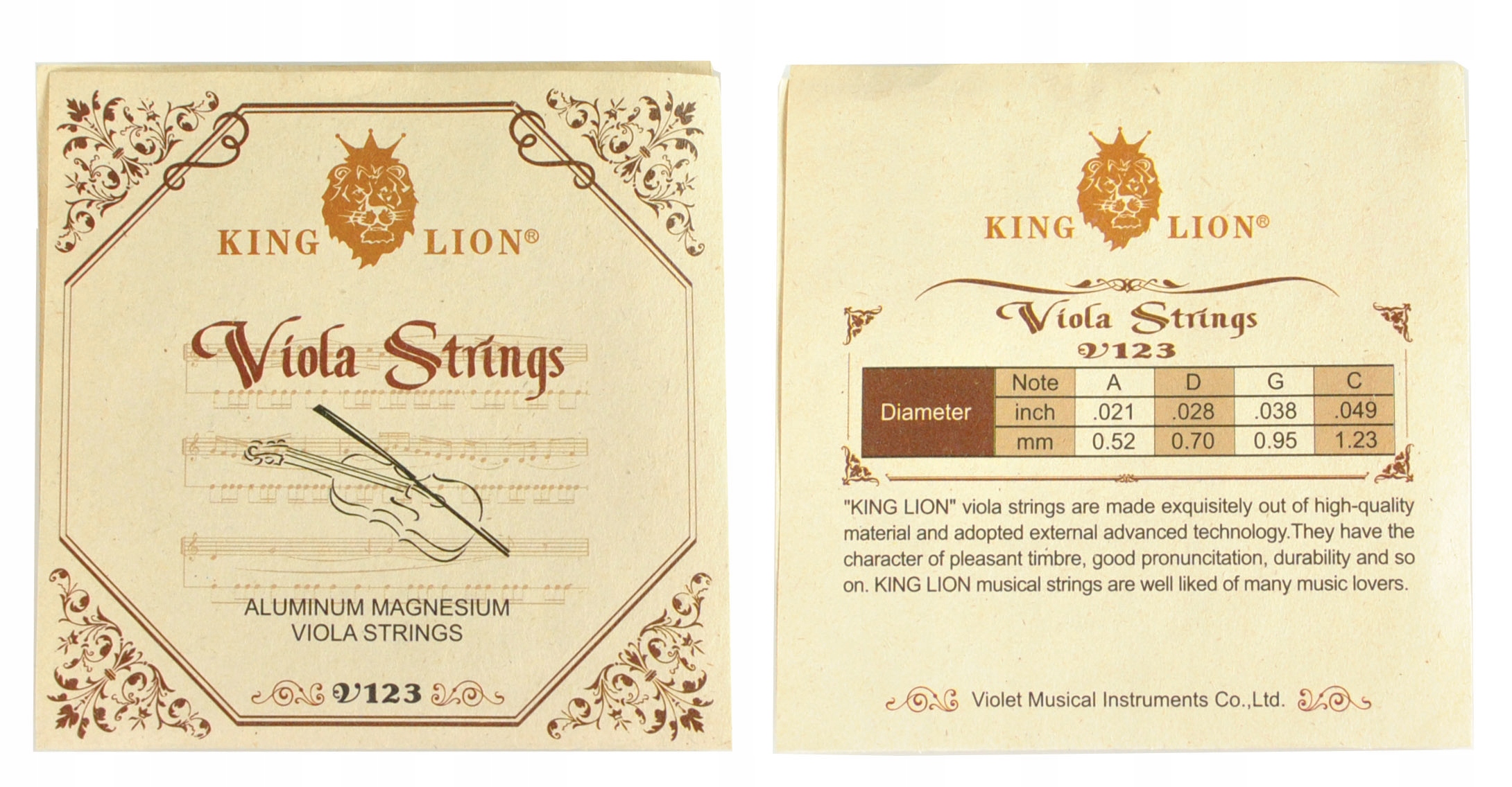 STRUNY DO ALTÓWKI / ALTÓWKOWE King Lion V123