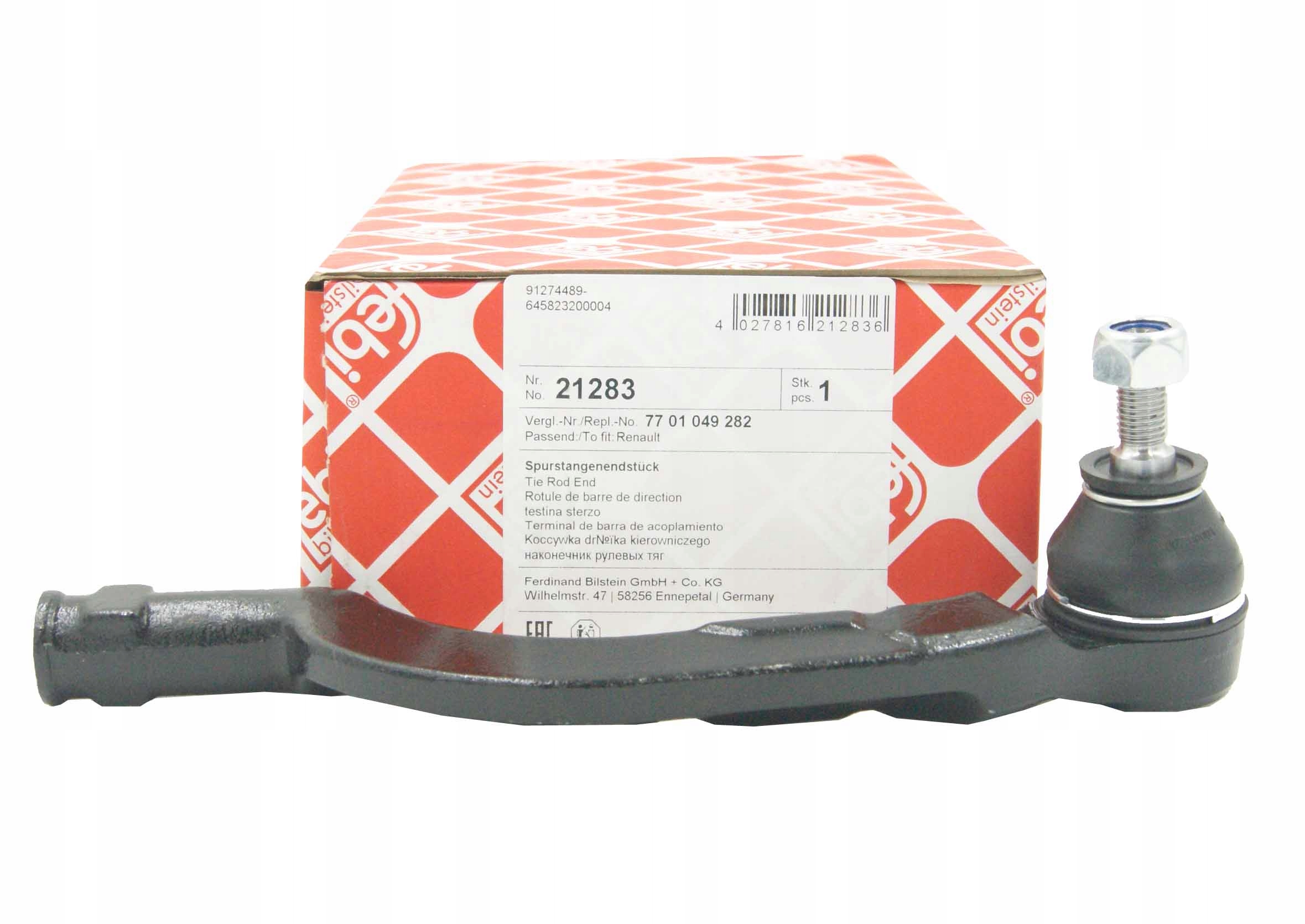 2 x FEBI KONCOWKA DRAZKA DO RENAULT LAGUNA II Part manufacturer Febi Bilstein