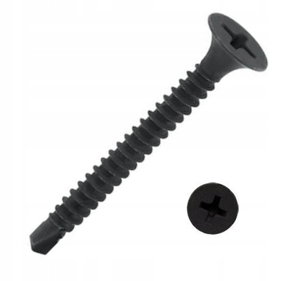 

Wkręty Karton Gips Samowiercące 3,5x45 Czarne 1KG