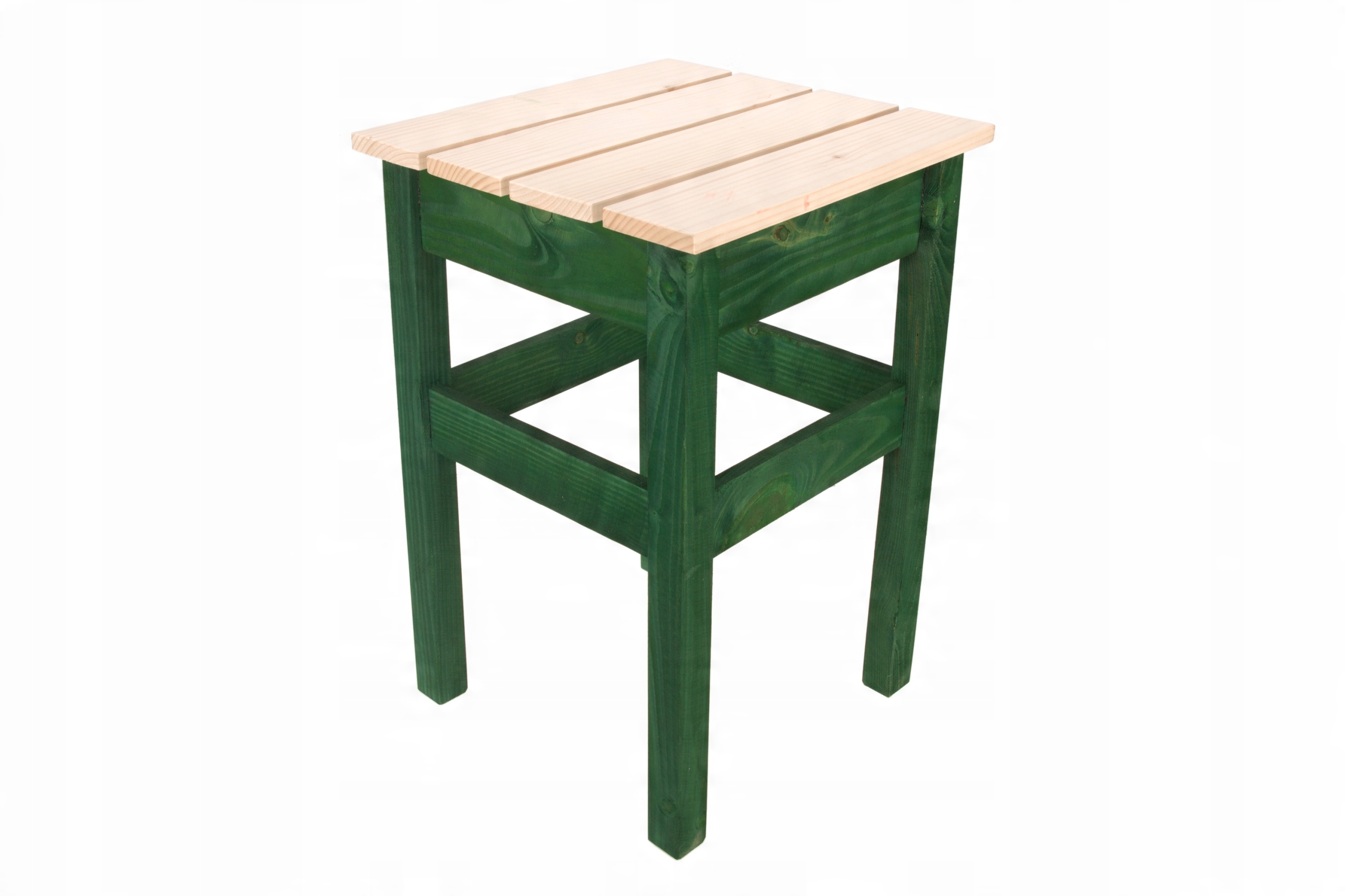 

Stołek Taboret Drewniany Krzesło 46cm Eko-zielone