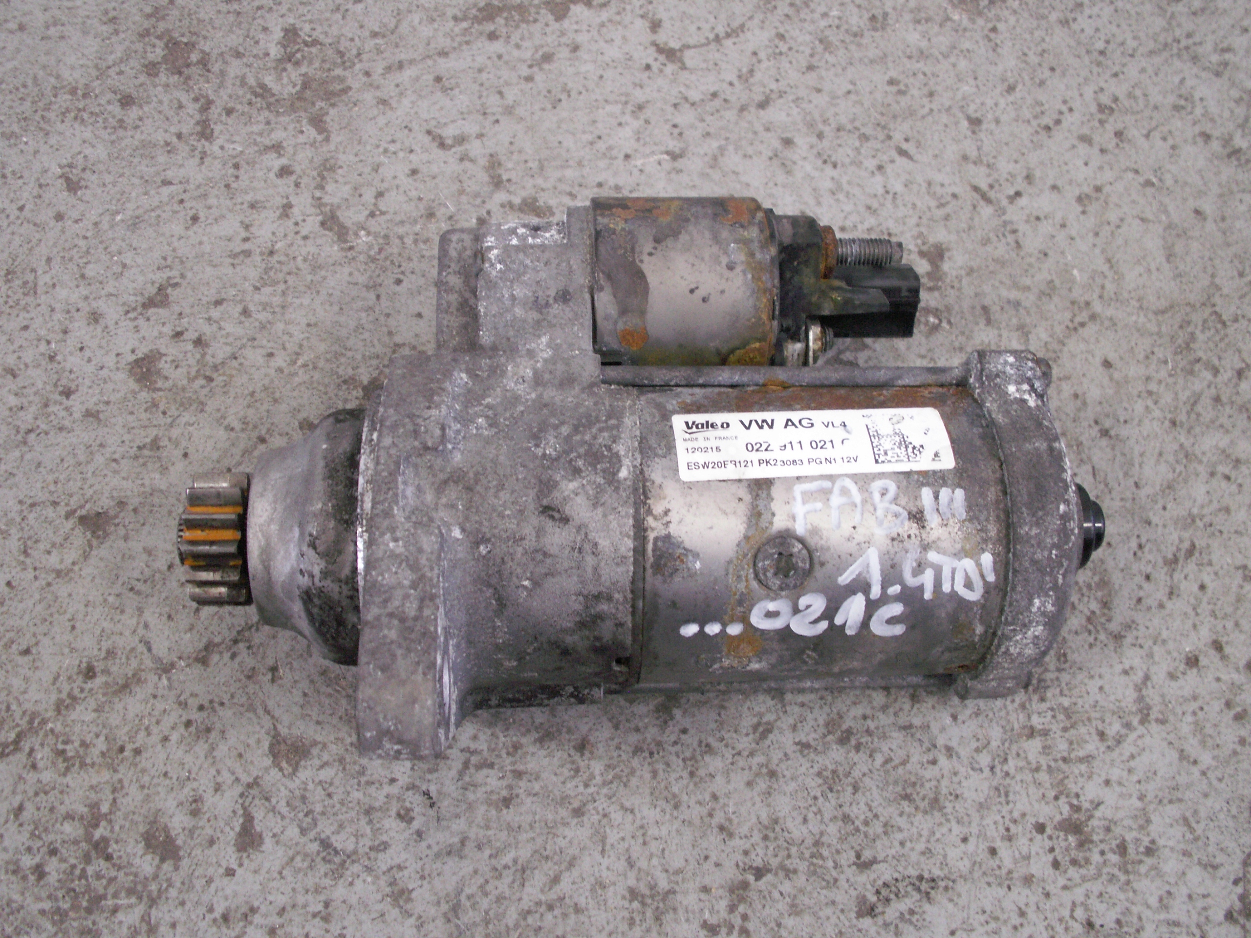 rozrusznik 02Z911021C sBDB SKODA FABIA III 1.4 TDI