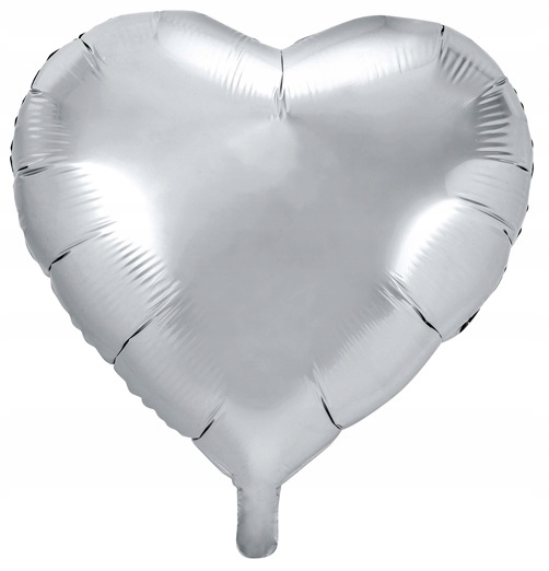 

Balon Foliowy Serce Srebrny 45 CM Urodziny Impreza