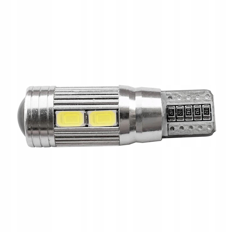 ŻARÓWKA LED 10 SMD 5630 W5W T10 CANBUS SOCZEWKA Typ W5W / W2,1x9,5d