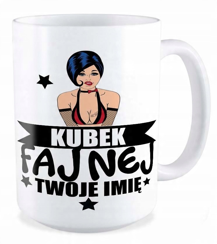 

Duży Kubek prezent dla Kobiety Niej + Twoje Imię
