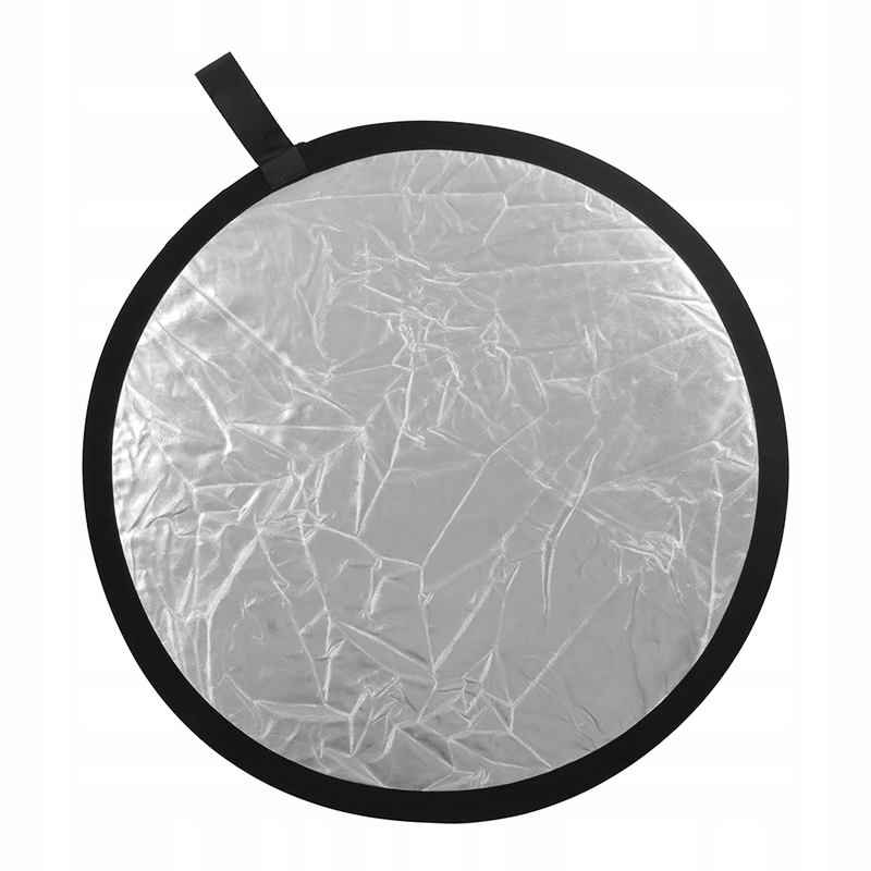 BLENDA 2w1 OKRĄGŁA 80cm SREBRNO-BIAŁA FUTERAŁ Marka E-trade