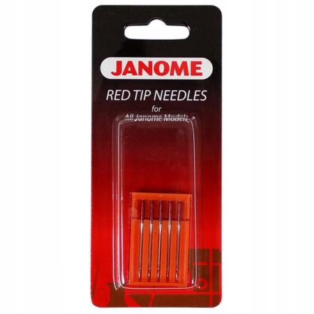 

Igły Janome Red Tip do grubszych materiałów